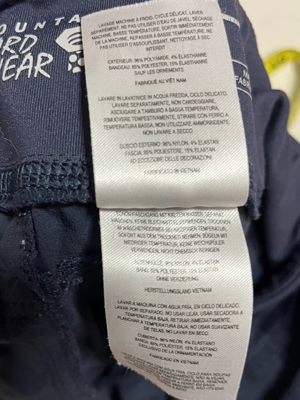 Mountain Hardwear Blue outdoor Hiking Pull on Navy Pants Size Large - Picture 4 of 8